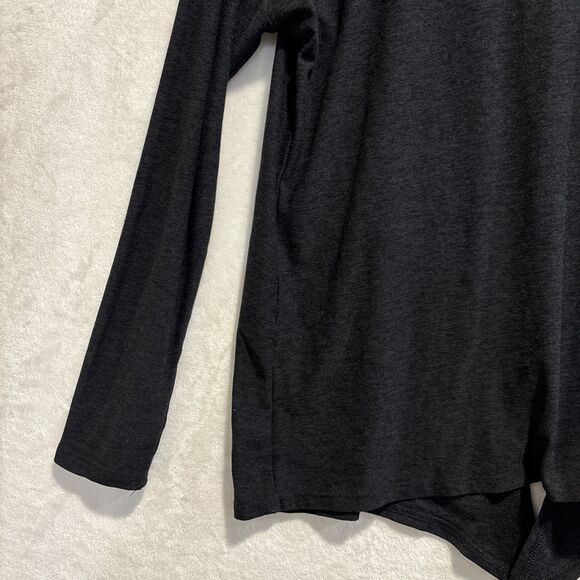 Beyond Yoga Women’s Size Small Draw the Line Tie Back Top Black Long Sleeve Tee - Picture 3 of 15